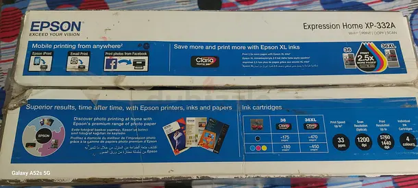 Epson Expression Home XP-332A Inkjet Printer - Used