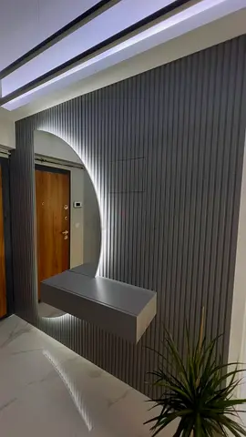 Decorative Fluted MDF Wall Panel for Hallway and Entrance and Drawers and consoles