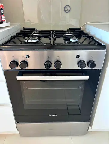 Bosch-Freestanding Gas Cooker 60Cm Stainless Steel HGA120B51M