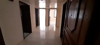 Two bedrooms and a living room for annual rent in Sharjah, Al Majaz 1 | Two bathrooms | Ready for im