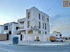 Luxury villa for sale in Al-Haliu, spacious area, elegant modern design, registration fees included