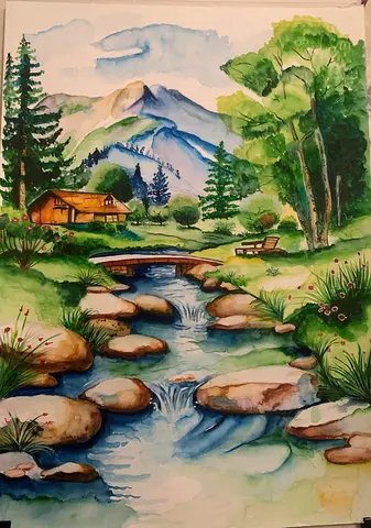 Hand painted Landscape painting for sale