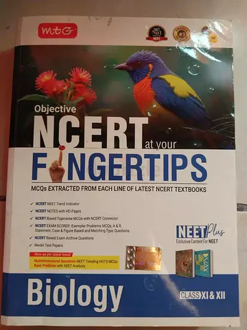 MTG Objective NCERT at Your Fingertips - Biology (Class XI  XII) - NEET Prep for 2026