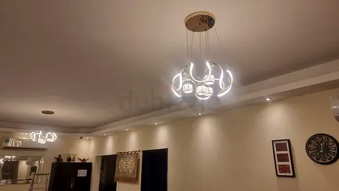 2 chandeliers