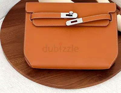 HERMES BROWN POUCH SUPER MASTER QUALITY WITH BOX PAPER BAG