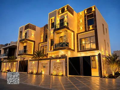 The only one in Ajman, ground floor, first floor, second floor and roof, 6 master bedrooms with a y