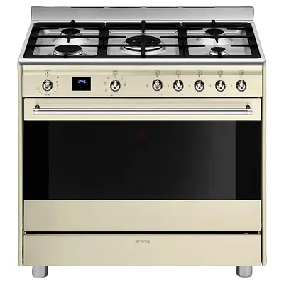 SMEG
SMEG Freestanding 5-Burner Concert Combination Gas Cooker W/Electric Oven, SSA91MAP2 (115 L, 90
