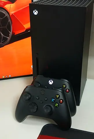 Xbox series x like new with  1 year gamepass and 2 controllers
