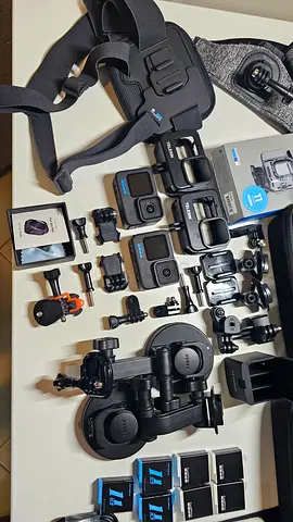 GoPro Hero 11 Black Bundle | 2 Cameras | 7 Batteries | ExcellentCondition | 30+ Accessories |