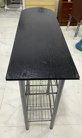 Bar table/ Slim Black Kitchen Island