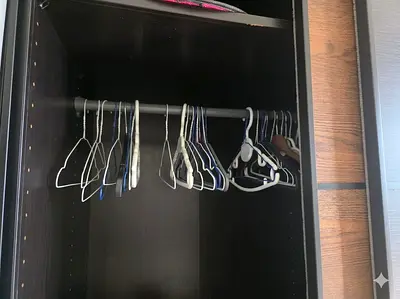 Black wardrobe / armoire in good used condition