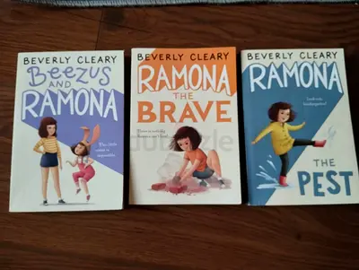 Set of 3 Beverly Cleary Ramona Books: Beezu s and Ramona; Ramona the Brave; Ramona the Pest