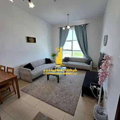 Furnished one-bedroom apartment for monthly rent ✅ in Ajman - Khalifa Street, City Towers ✔️ Inclu