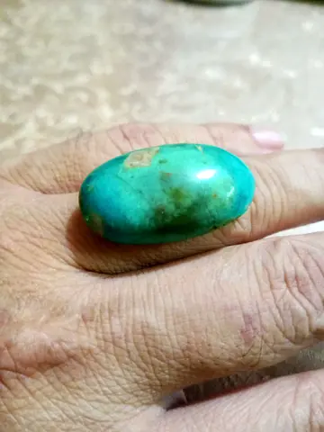 Large Turquoise Gemstone Ring Stone (Cabochon) - Oval
