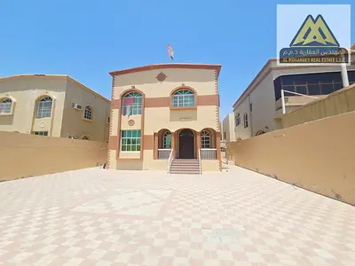 Unmissable Premium Family Deal Annual Rent Ultra Luxurious Independent 5 Bedroom Villa with Majlis and Family Hall in Al Rawda 2 Ajman Built on a Mass