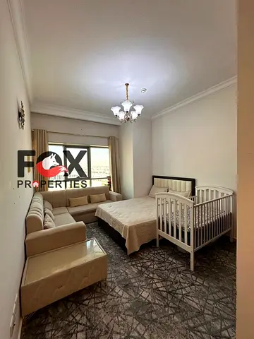 ✨ High-Floor Luxury + Fully Furnished! Massive 2BR for Sale in Concorde Tower, Ajman | 1,651 Sq. Ft. & 100% Open View 🏙️