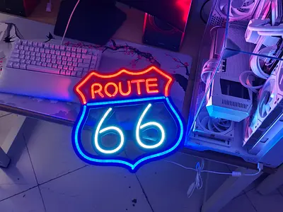 Route 66 Neon Light Sign