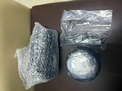 Camera Lens Kit with Hood, Caps and Carry Pouch - unused
