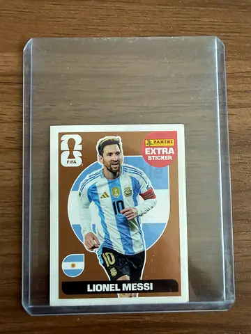 Panini World Cup Extra Sticker Lionel Messi Bronze