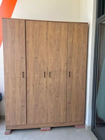 Large 4 Door Wooden Wardrobe