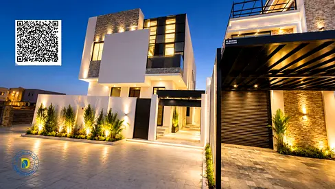 Behind Al-Hamidiyah Park, a luxurious villa with 5 rooms and a swimming pool, including electricity, water, and air conditioning. Attractive price.
