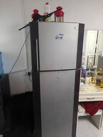 LG Double Door Refrigerator Silver and Black