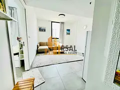 Furnished 1BR | Master Bedroom &amp; sami Pool view | Amenities included