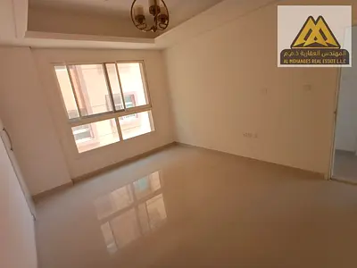 2BR hall in Al Mowaihat 3, panoramic balcony, built-in wardrobes, new finishing, AED 50k, 4 payments.