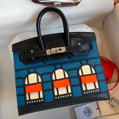 Hermes Night Sac Faubourg Birkin 20 Sellier Limited Edition Bag