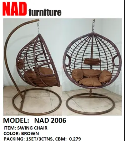 Brand New Hanging Rattan Swing Chair For Sale