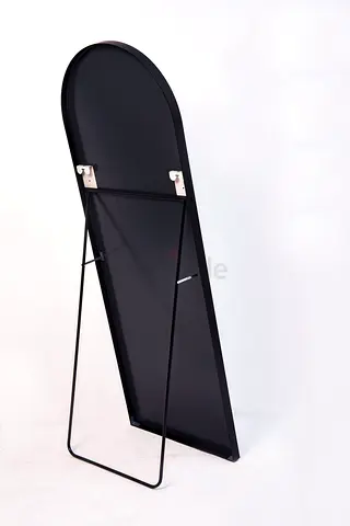 Full-length Black Arched Standing Mirror - Free-standing