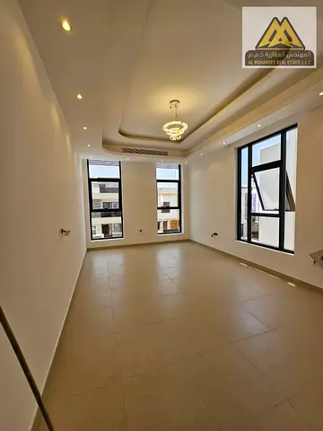 Modern 5BR Master Villa For Sale In Al Bahia Ajman Corner Plot Layout (Street & Lane) Fully Equipped With Central AC Units Included Plot Area 3014 Sqf