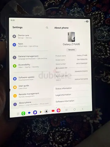 Samsung Z Fold6 512gb LCD dot