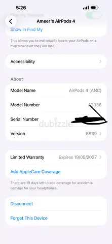 Apple AirPods 4 (ANC) - Mint condition 1 month old
