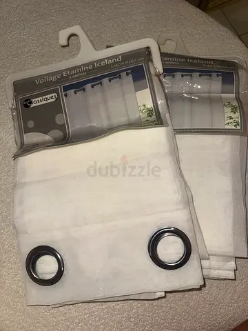 Set of sheer curtains (pair) 260x140