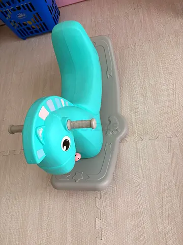 Kids Rocking Seesaw Toy - Green Dinosaur/Animal Ride-On
