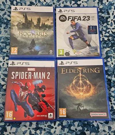 PS5 Game Bundle: Hogwarts Legacy, FIFA 23, Spider-Man 2, Elden Ring