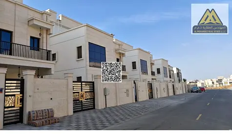 Luxury villa for annual rent in Al Zahia, 7 bedrooms and 7 bathrooms, with an elegant design suitable for large families.