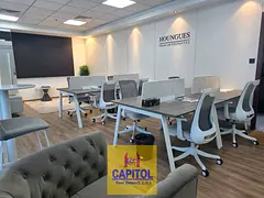 FURNISHED OFFICE WITH 4 GLASS PARTITION AVAILABLE FOR RENT IN BUSINESS BAY (BK)