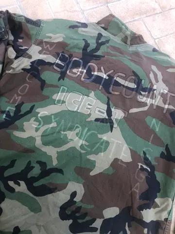 Vintage 90s US Army x Ice - T Body Count Woodland Jacket