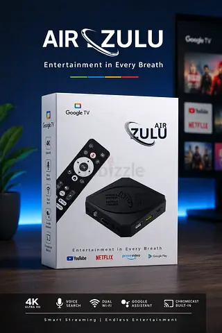 Air Zulu Android TV Box with Google TV (4K, Chromecast Built-in)
