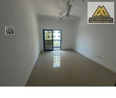 1 bedroom hall in Ajman Industrial 2, central AC, balcony, separate hall, parking, AED 30,000 yearly
