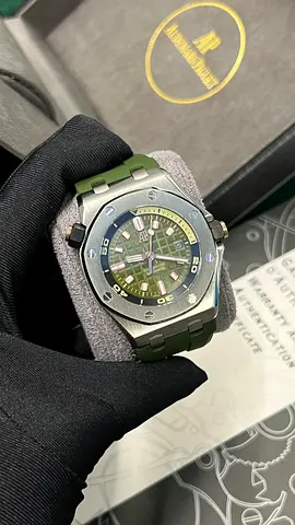 Audemars Piguet Royal Oak Offshore Green Dial Rubber Strap