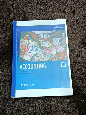 Pearson Edexcel Accounting igcse textbook