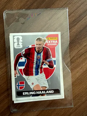 Panini World Cup Extra Sticker Erling Haaland Silver
