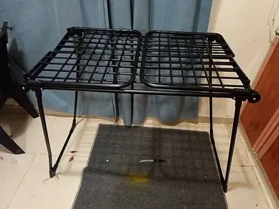 Foldable Metal Luggage / Utility Rack - Black