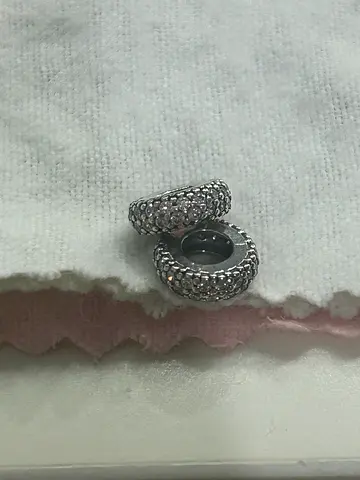 2 Pandora Clear Sparkle Spacer Charm
Sterling silver