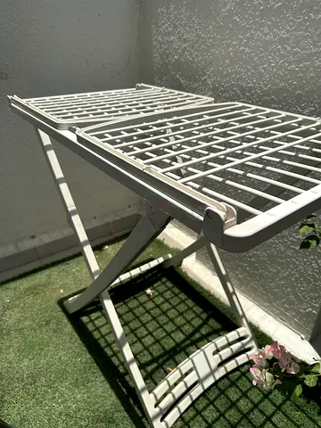 Vileda White Foldable Drying Rack / Clothes Airer - Good Condition