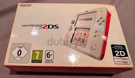 Nintendo 2DS Console - Launch Edition 4GB White Red - Handheld System PAL