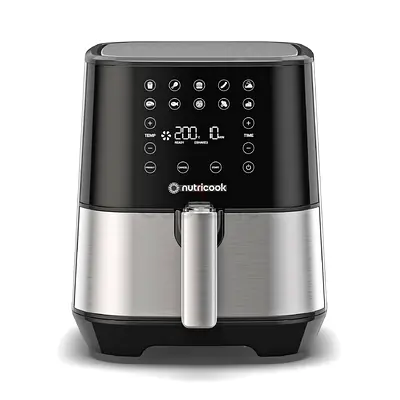 Nutricook Digital Air Fryer - 4L Touchscreen, Stainless Finish